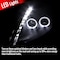 Spec-D Tuning 00-05 Mitsubishi Eclipse LED Halo Projector Headlight, LHP-ELP00JM-RS LHP-ELP00JM-RS - alternate 5